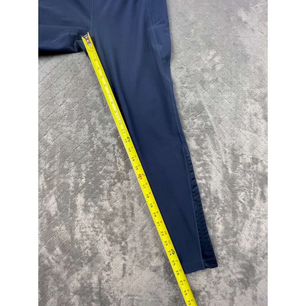 Mondetta Performance Plus Luxury Leggings M Navy Blue Ruched Detail Pockets Yoga - Picture 5 of 10